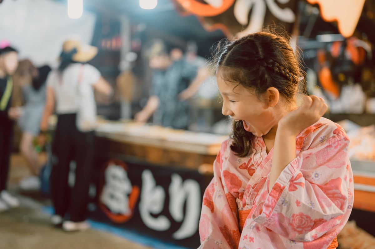 Excited Girl at festival
