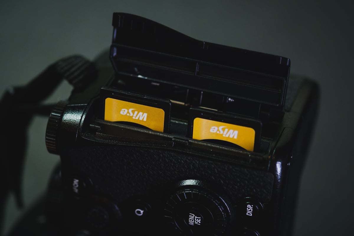 Panasonic S5 IIx Dual SD Memory Card Slots