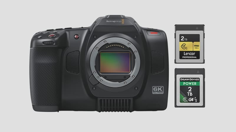 Best Memory Cards Blackmagic Cinema 6k