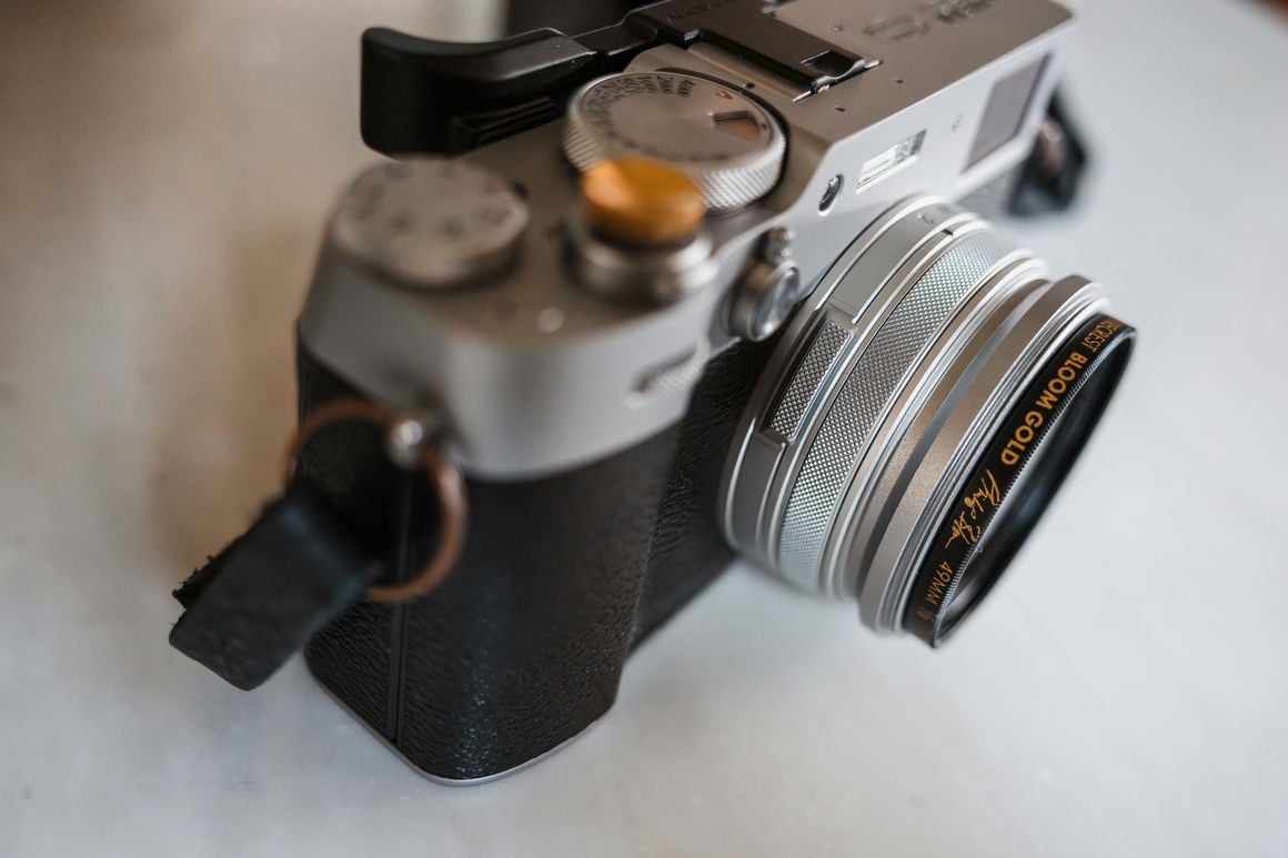 Formatt Hitech Firecrest Bloom Gold Filter on Fujifilm X100VI