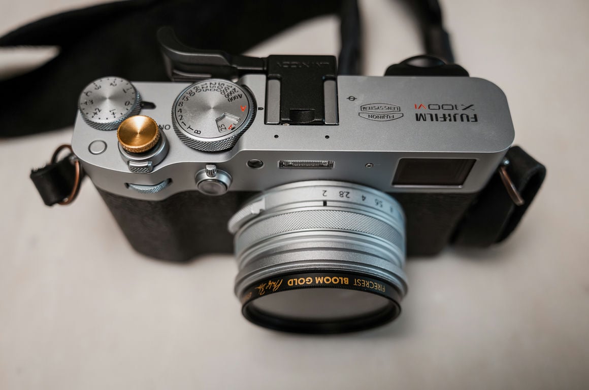 Formatt Hitech Firecrest Bloom Gold Filter on Fujifilm X100VI