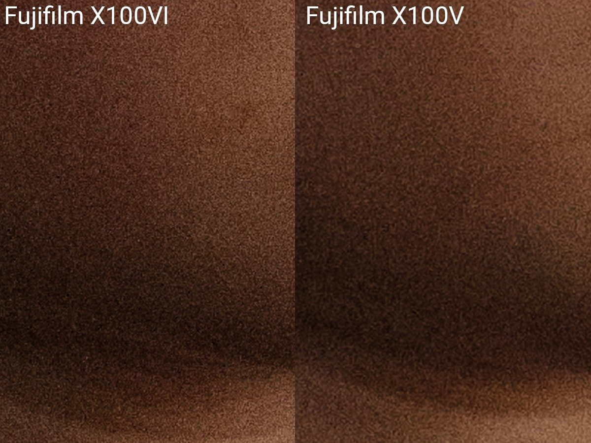 Fujifilm X100VI vs X100V Grain Samples 200% Crop