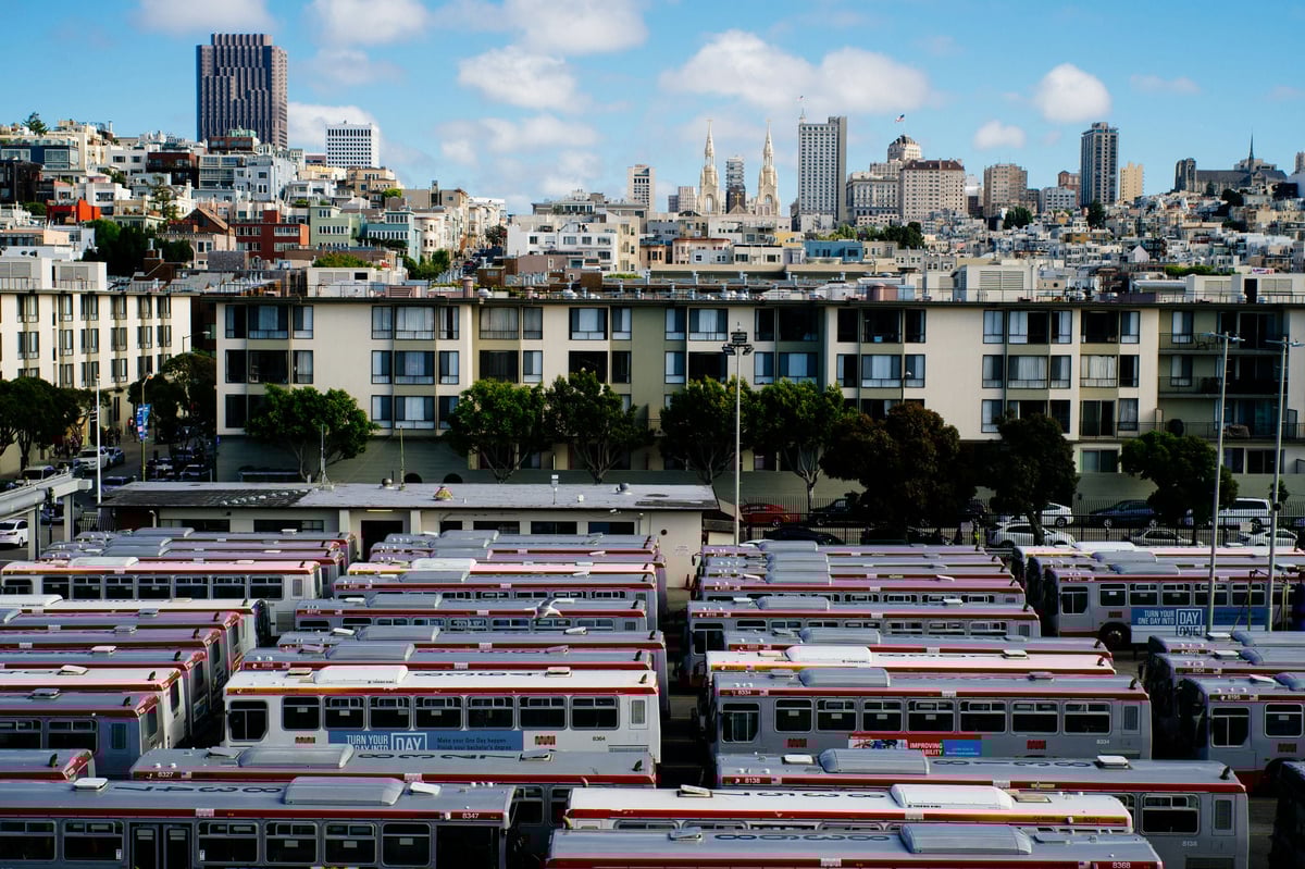 San Francisco Bus Lot