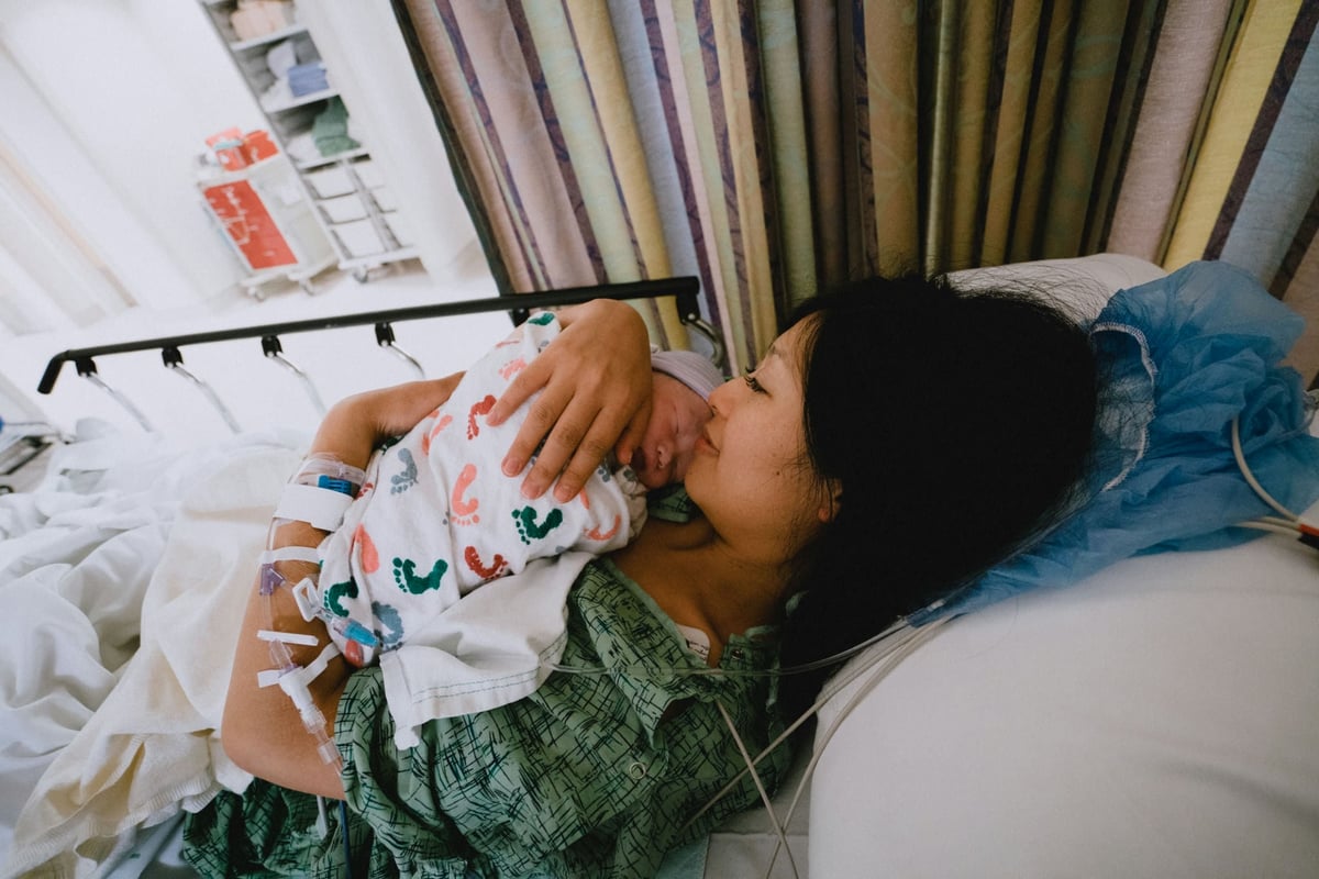 Newborn Baby Kalina with Yumiko