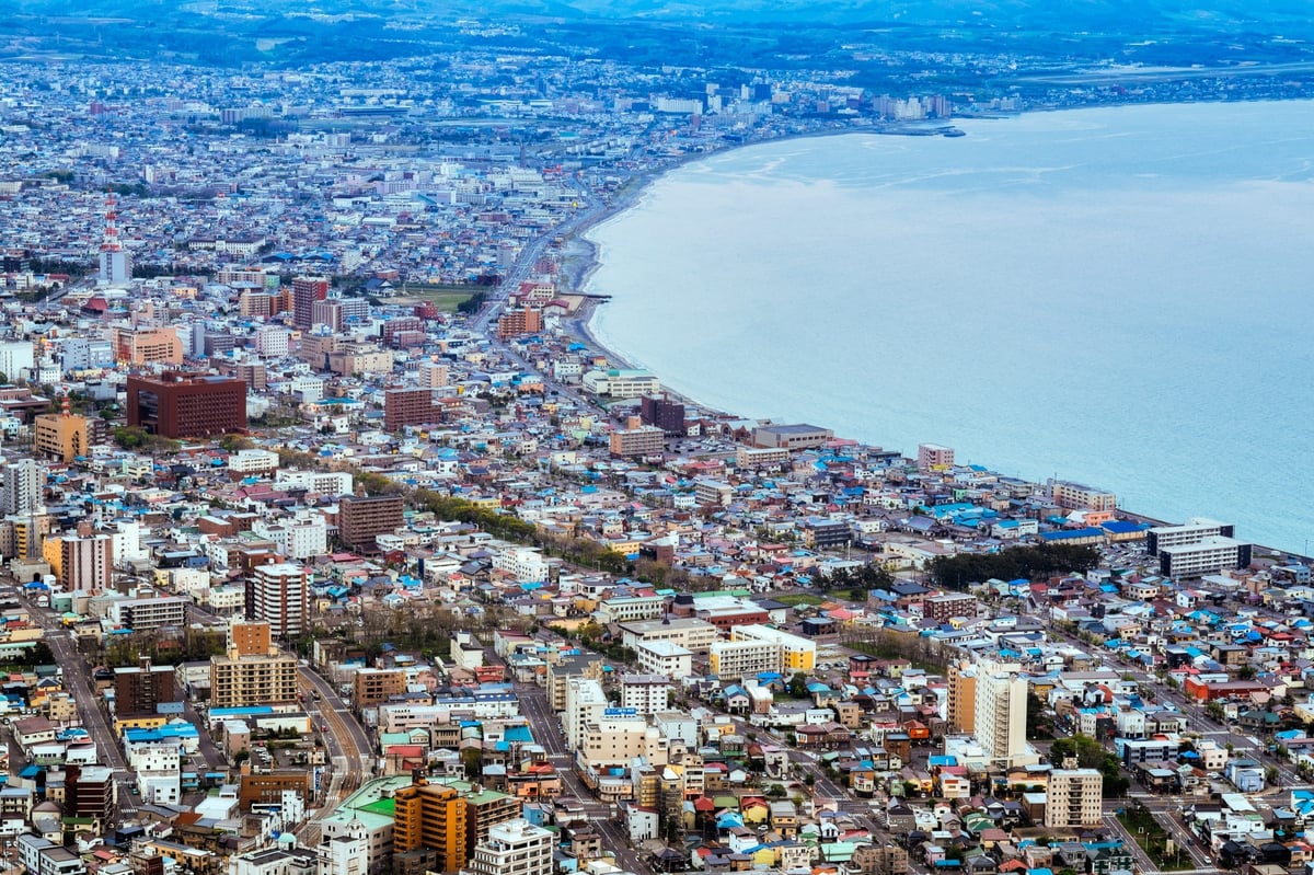 View of Hakodate Japan