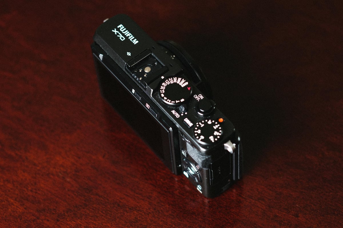 Fujifilm X70 Top