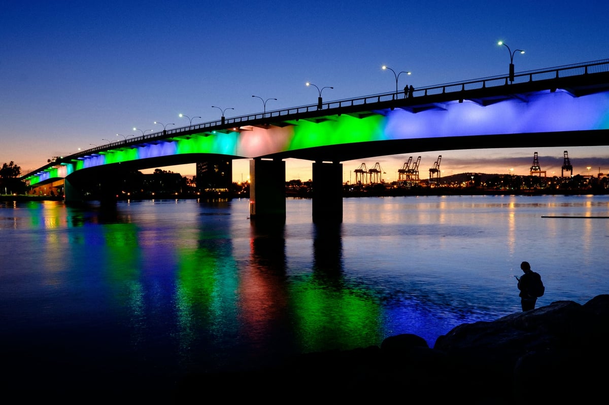 Long Beach Rainbow Bridge