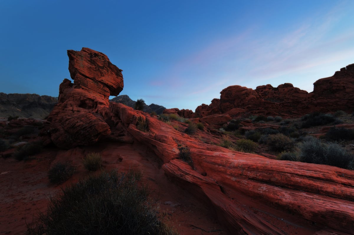 A rock formation at the Valley of Fire, Nevada. FireValley Formations