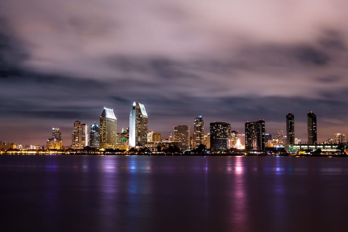 Downtown San Diego From Coronado Island