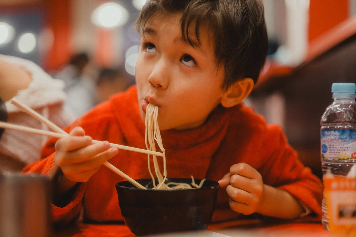 Luka Eating Ramen