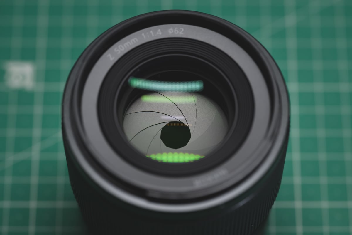 Nikon Z 50mm f1.4 Aperture