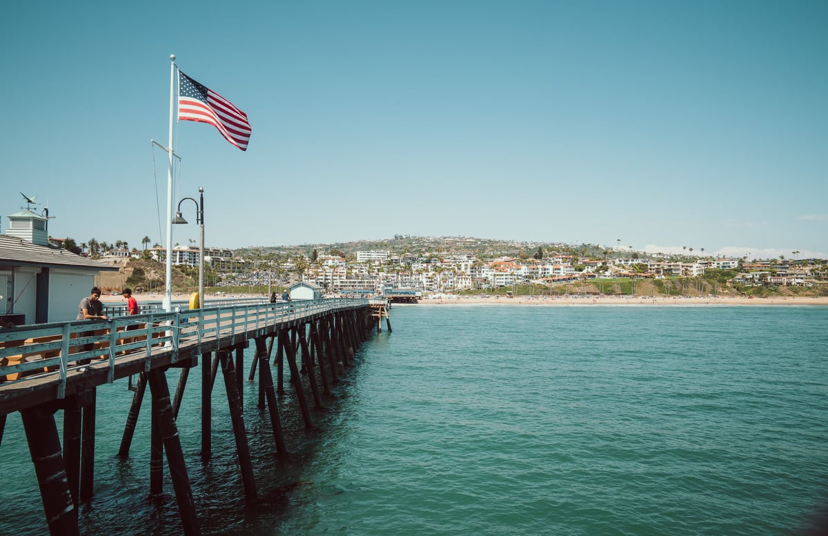 Sample beach photo from San Clemente Pier