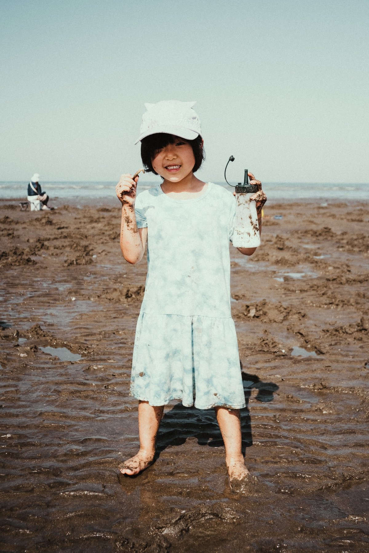 Digging for clams